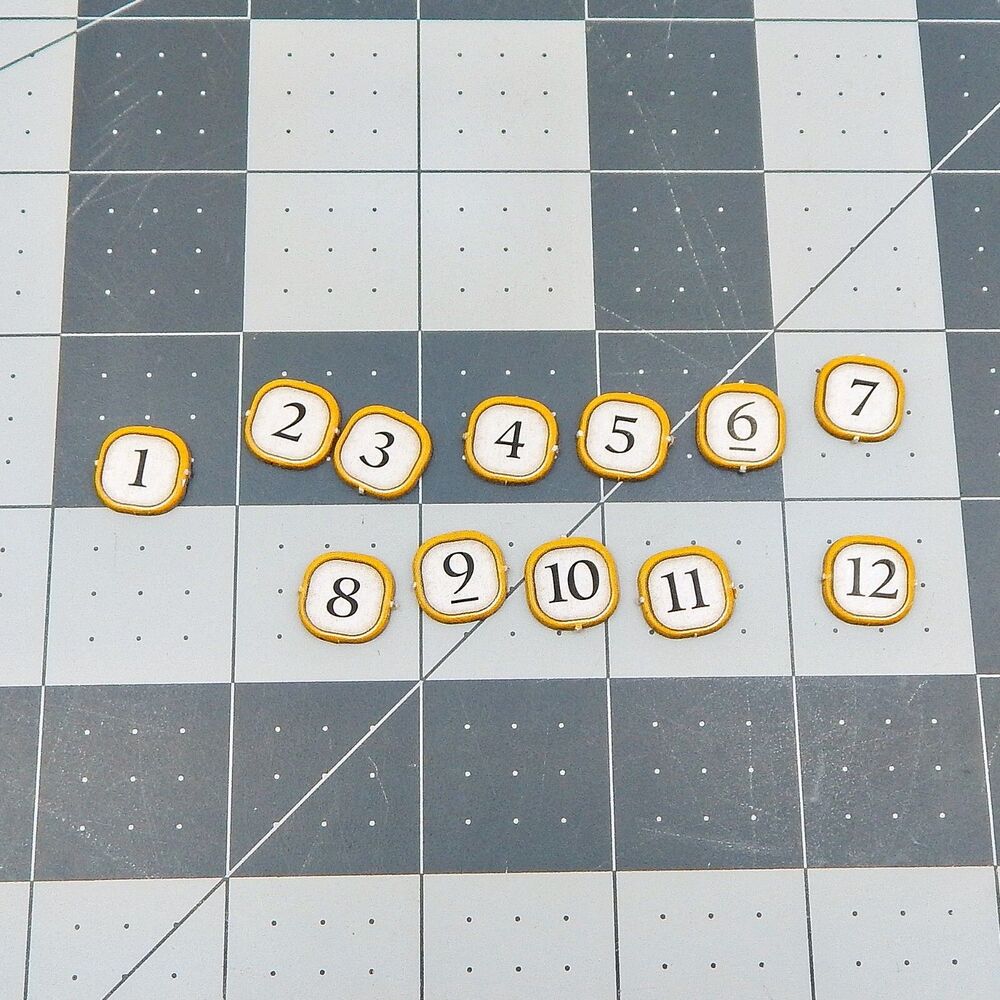 Dungeon! Fantasy Board Game D&D Replacement Number Tokens